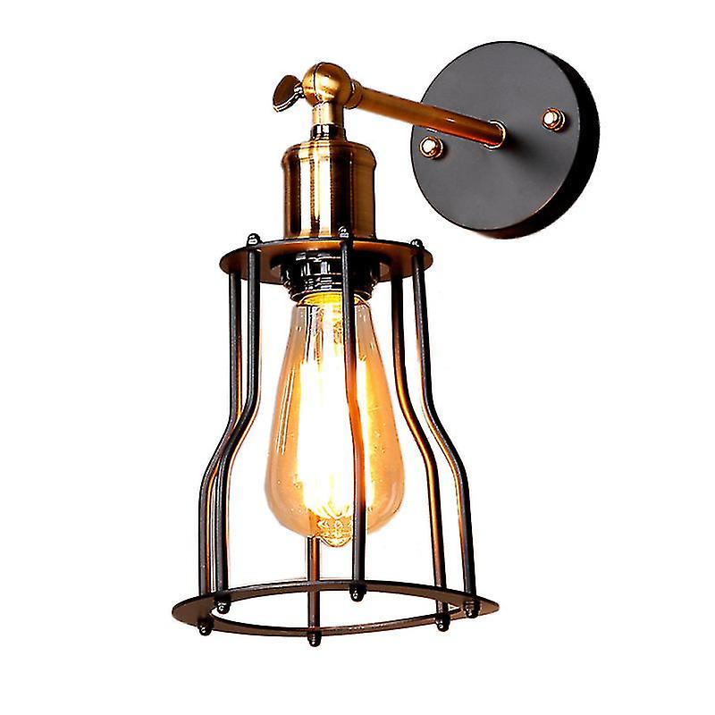 1pcs Wire Cage Industrial Wall Lamp