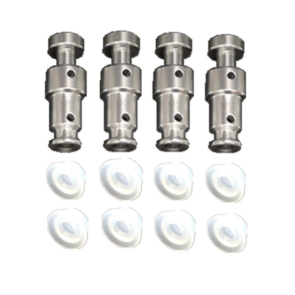 Electric Pressure Cooker Float Valve DUO60 Silver Double Hole Aluminum 3.2X0.9X0.8 Check Valve 4 Fl