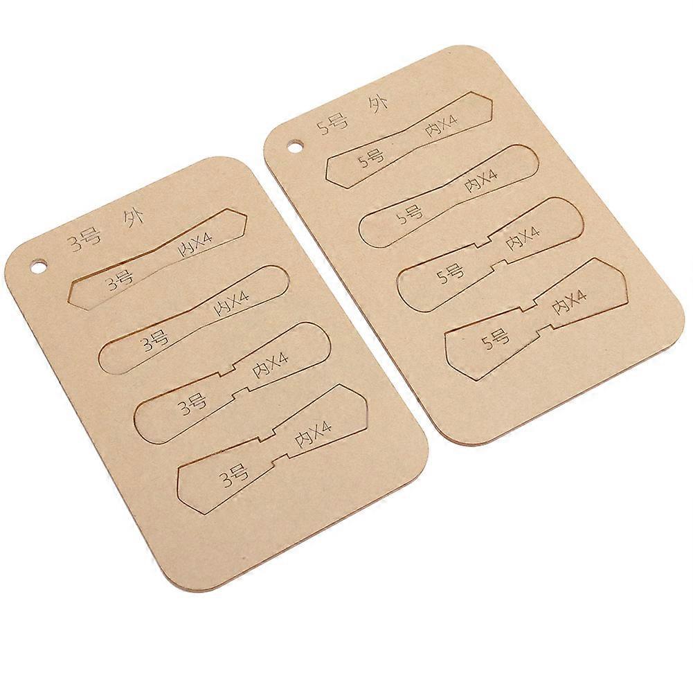 10Pcs Leather Acrylic Template Zipper Pull Tabs Sheet Stencil Tools