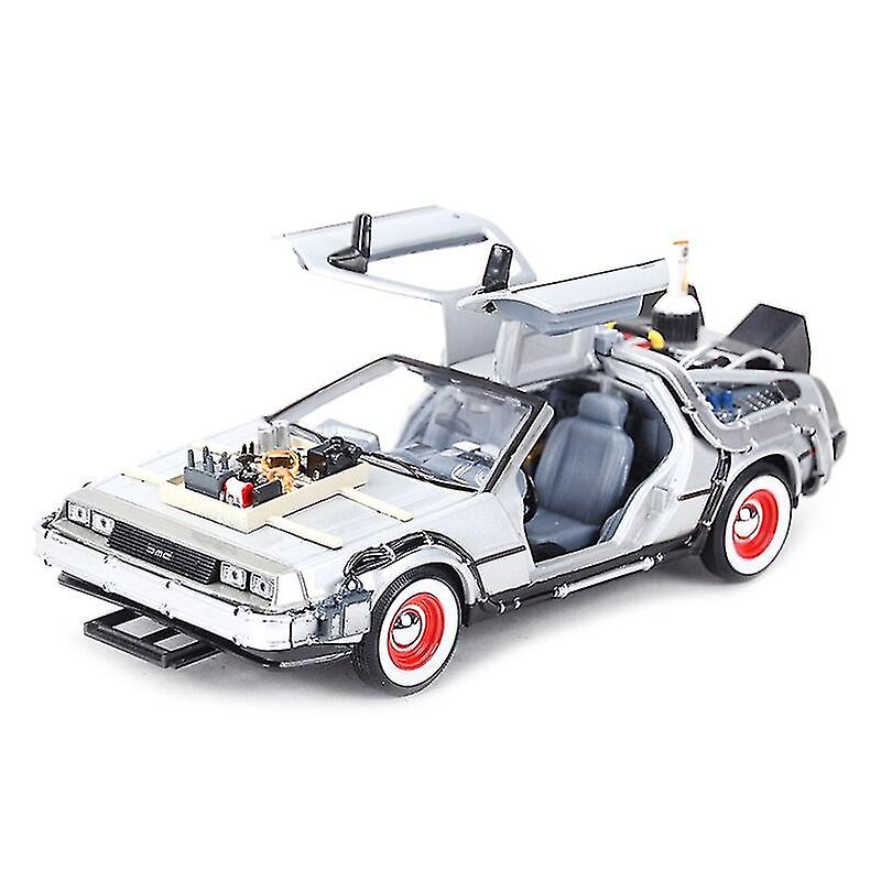 Welly 1:24 Dmc-12 Delorean Time Machine Back To The Future Car St