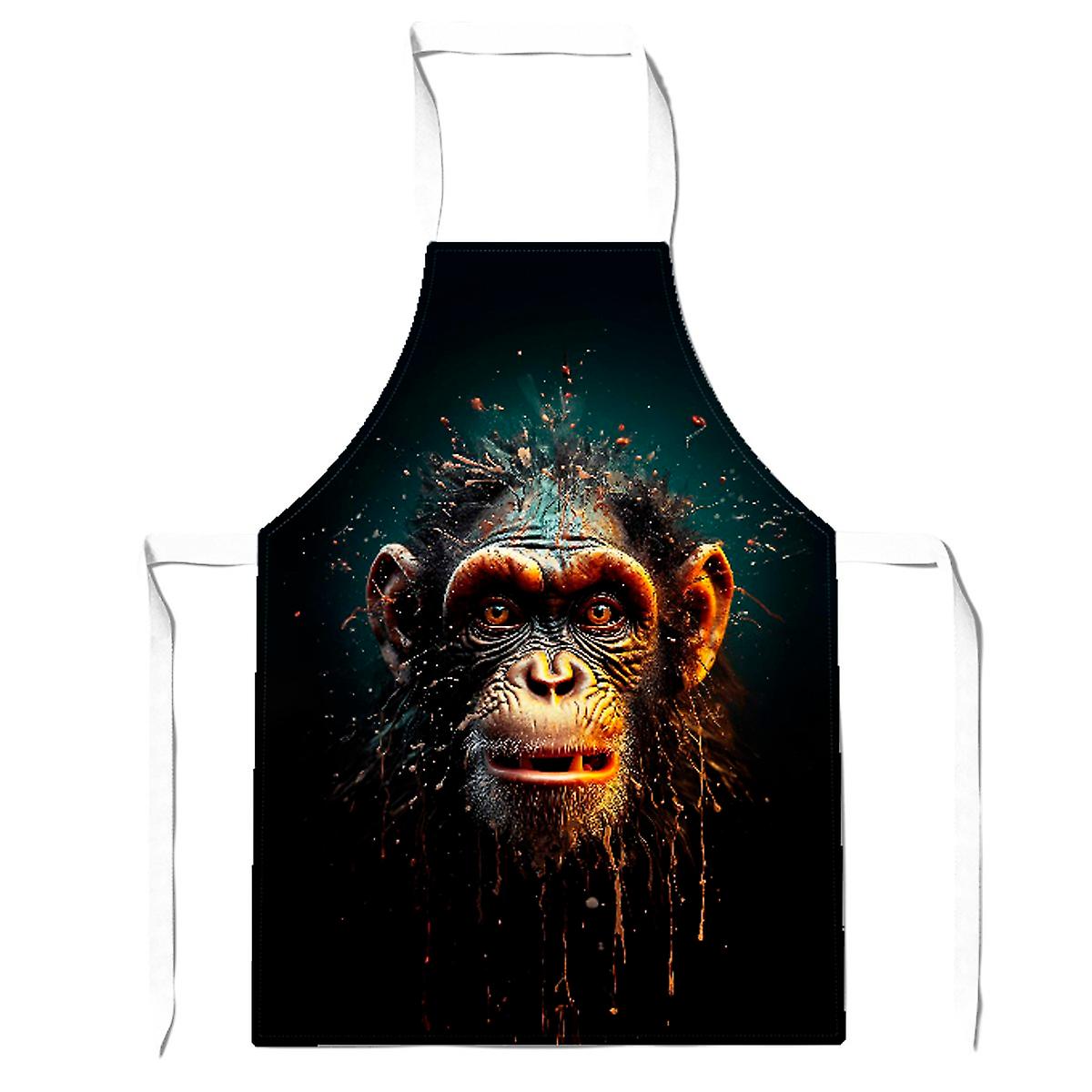 Splashart Monkey Face Apron