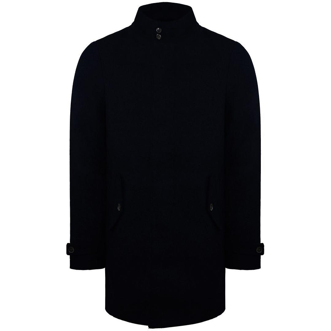 Ben Sherman Collared Long Sleeve Zip Up Mens Navy Coat 0073711C_DarkNavy