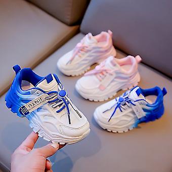 Sty-7 Kids Mesh Athletic Sports Running Chunky Sneakers Soft Trainers Lightweight Student Boys Girls Casual Shoes
