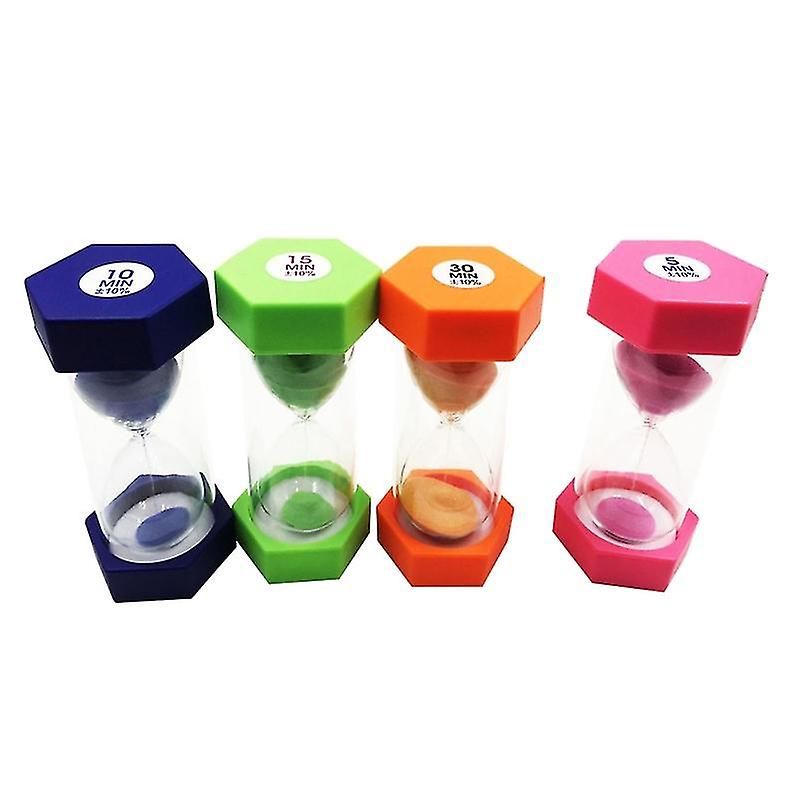 4pcs Hexagonal Hourglass Timer Set