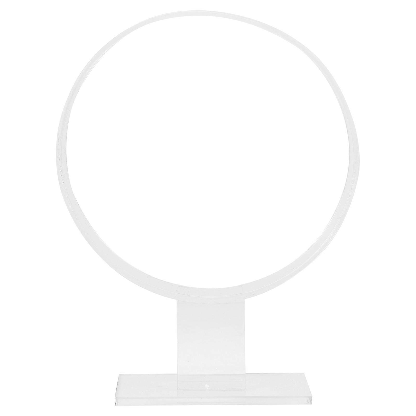 1pc Acryl Haarreifen Display Rack Kopf-Reifen Display Rack Rund Showing Stand