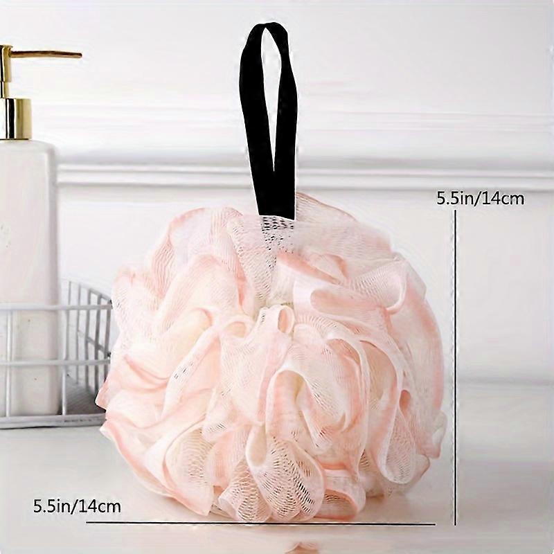 1pc/3pcs, Luxurious Gradient Color Bath Ball Set - Soft Foaming Net, Gentle Exfoliating, Non-Scattering, Dual-Use for Relaxing Bath and Body Scrubbing