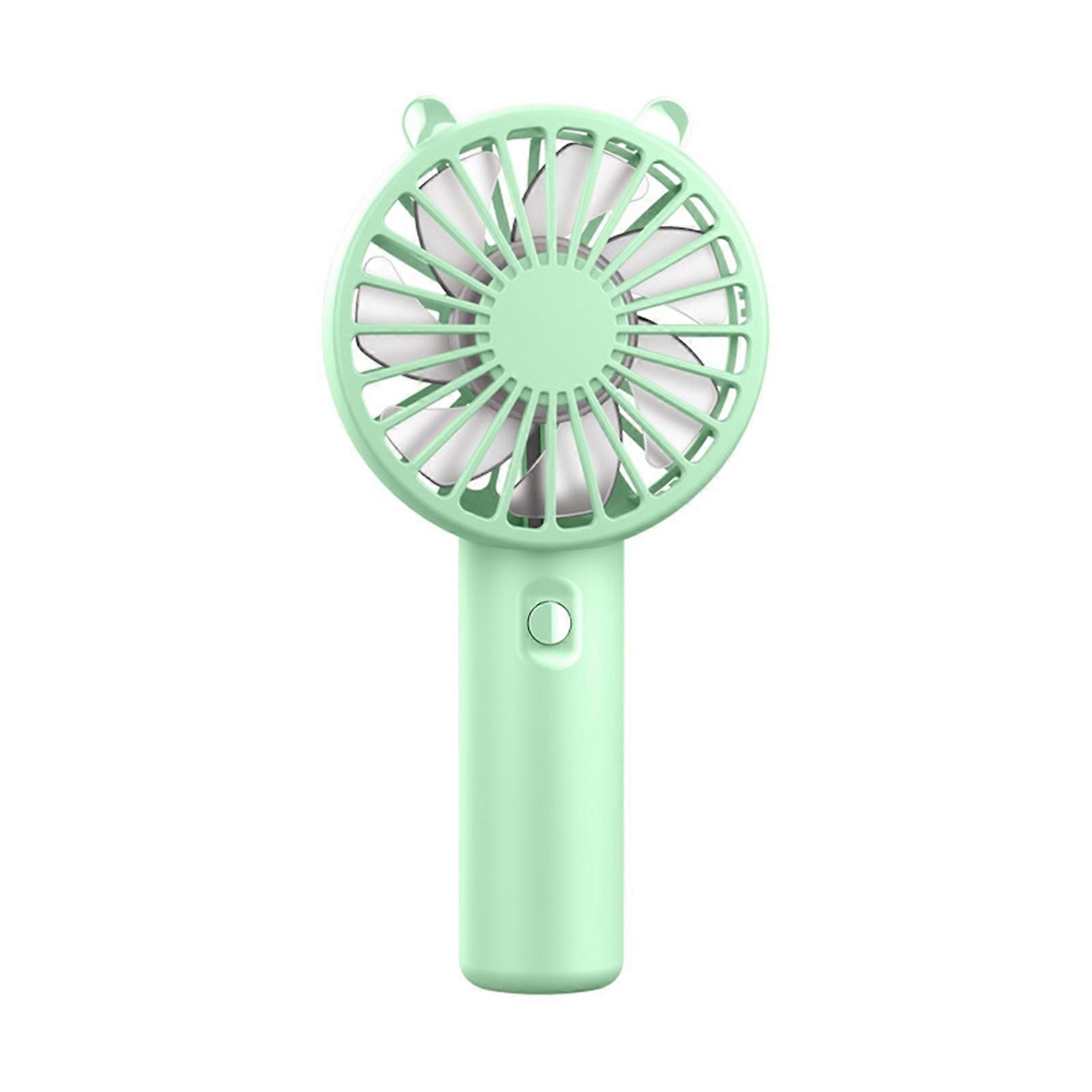 Handheld Small Fan with 3 Speed Settings Strong Airflow Low Noise USB Rechargeable Battery Operated Pocket Fan