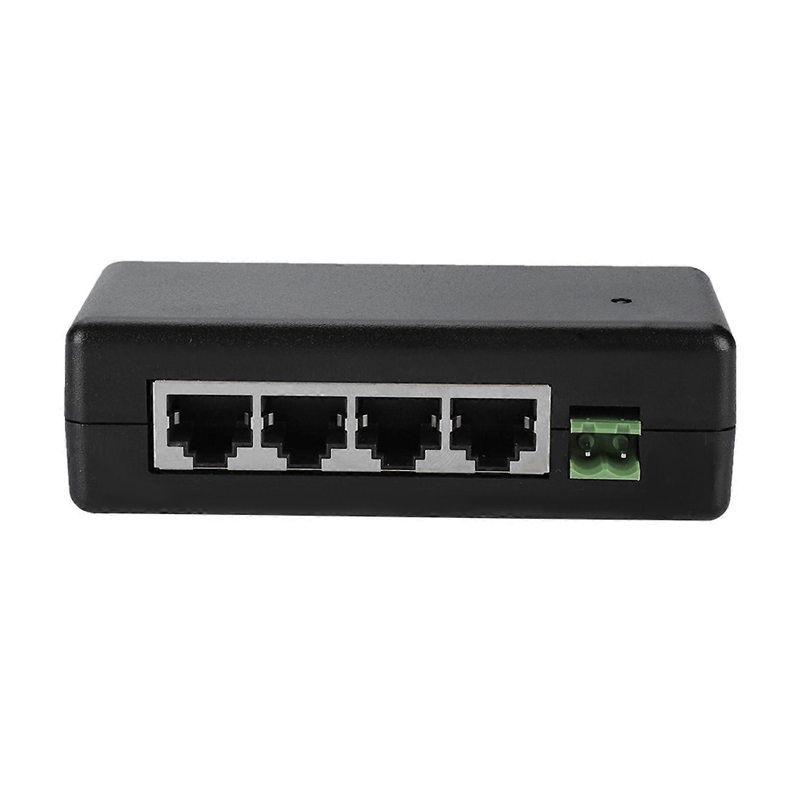 DC9V?48V 4 Port PoE Power Adapter PoE Ethernet Power Supply Injector DC9V?48V for IP Camera