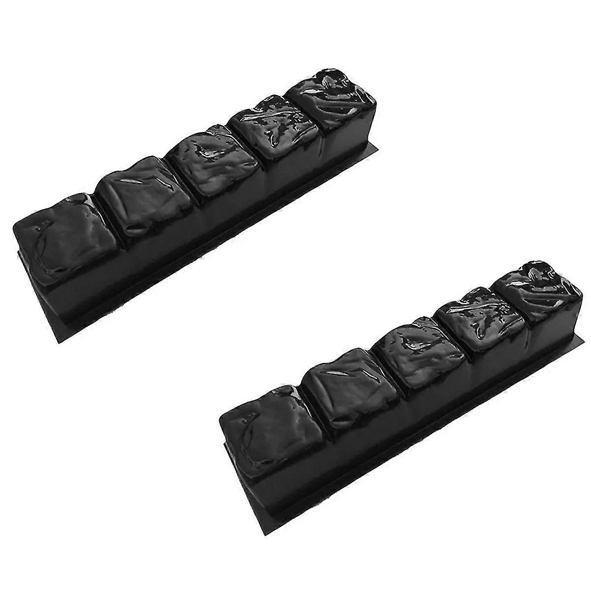2pcs Simulation Stone Pavement Patio Concrete Stepping Driveway Paving Path Mold Paver Maker Garden