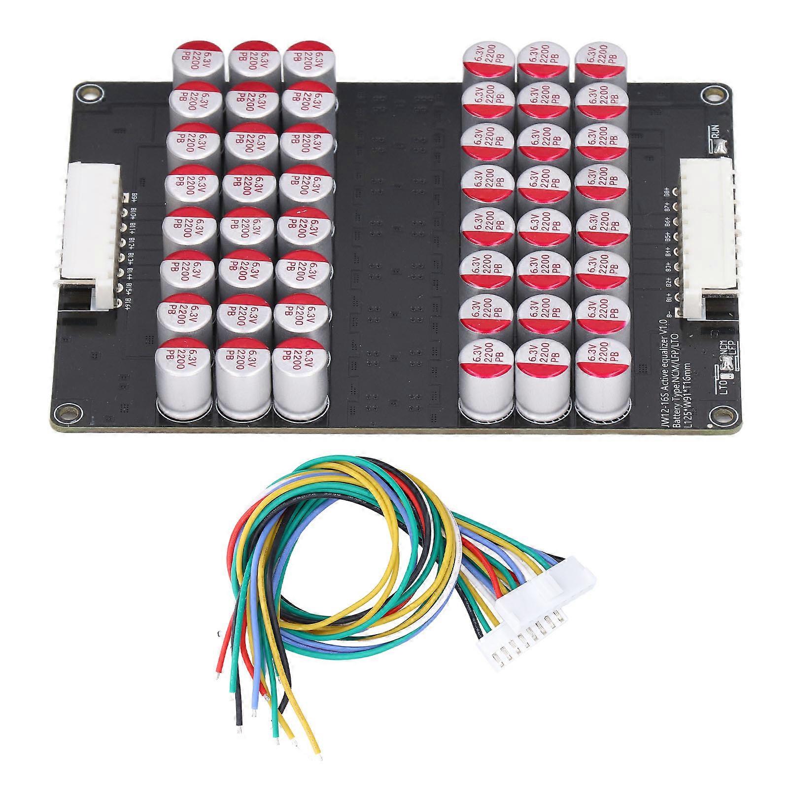 Lithium Battery Balance Board 12?16S Universal Active Equalizer Module for LTO LPO LFP 1.8V?4.5V