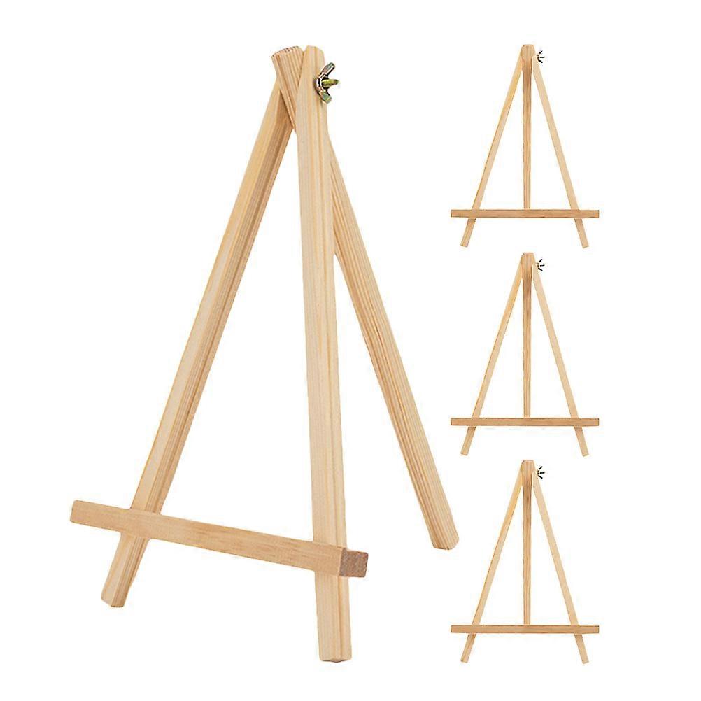 4pcs Mini Easel for Painting Wooden Easel Tabletop Display Easels Easel Stand for Kids Artist