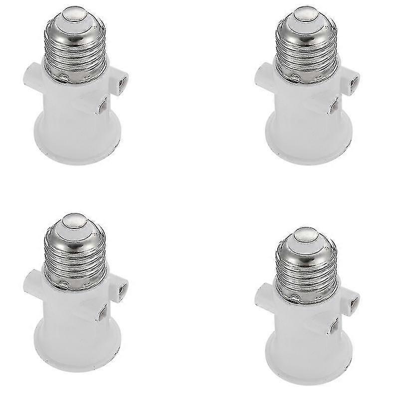 KINCJON 4pcs  E27 Lamp Holder Converter Socket Light Bulb Lamp Holder Adapter Plug Extender Light Bulb Base Holder