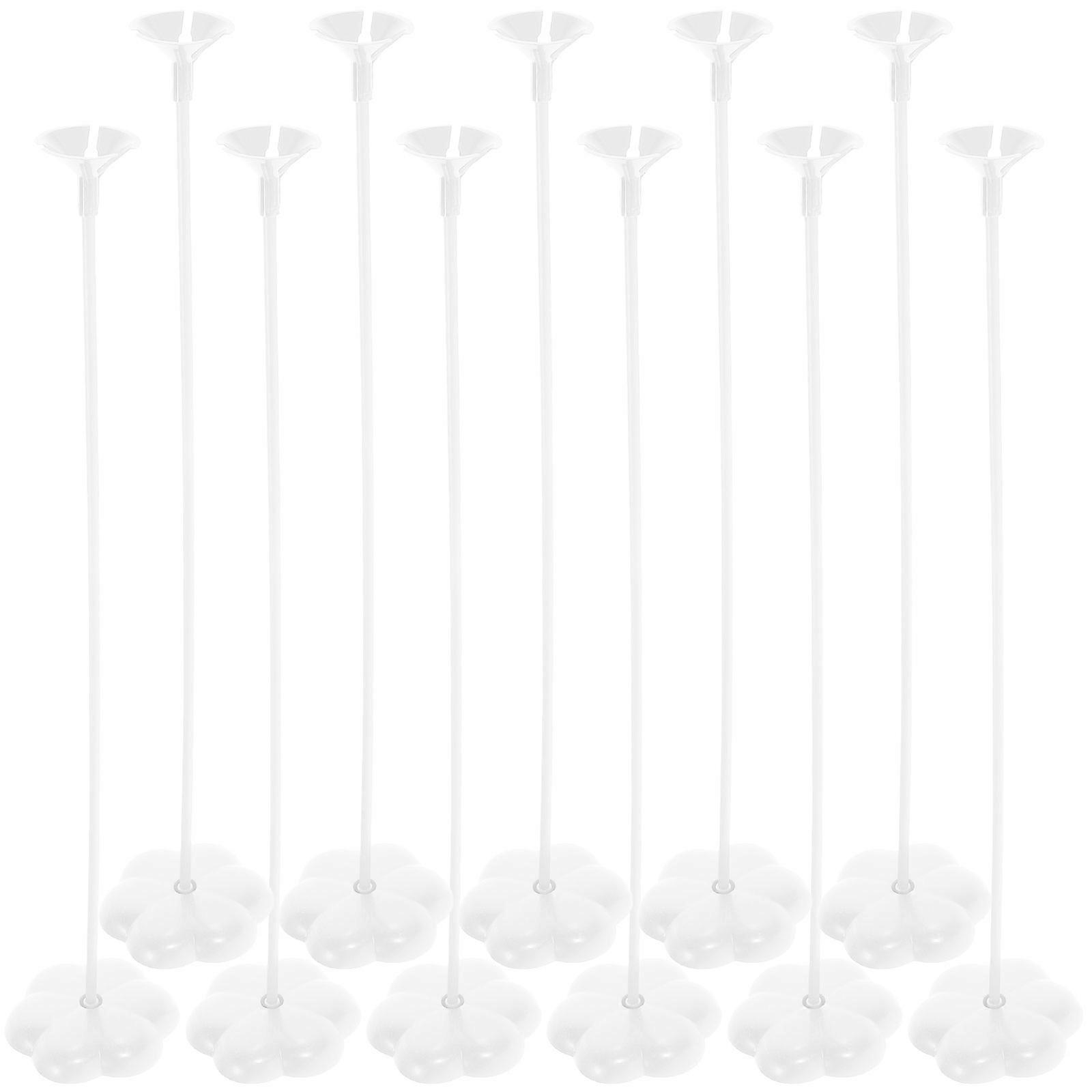 50pcs Balloon Support Stick Reusable Balloon Sticks Party Balloon Sticks with Base