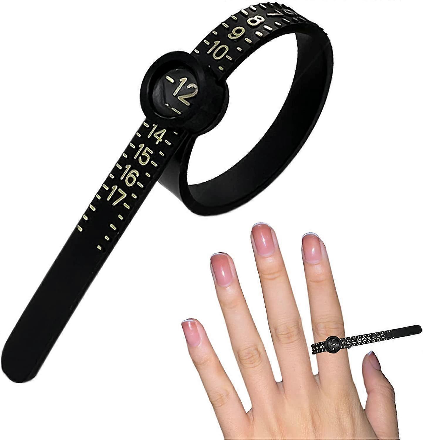 Herbruikbare Ring maat Guage, sieraden Sizing Tool, 1-17 US Ring Sizer (1 stuks wit)