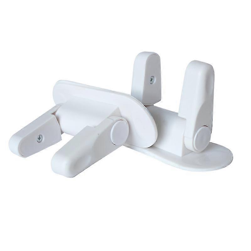 2pcsベビーセーフティロック、ドアレバーロック、子供の安全ハンドル、レバーロック、強力な接着剤ヘビーデューティラッチツールなし穴あけホワイト