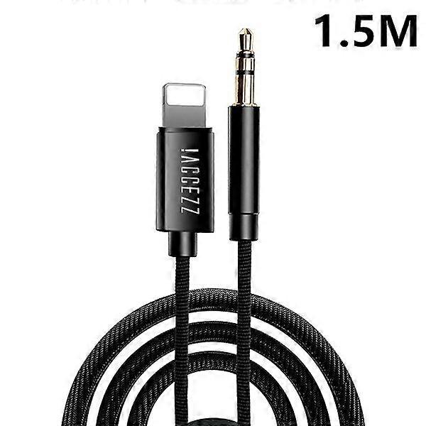 Car audio cable for iPhone 7 8 6 x XS max XR Plus, 3.5mm connector, headphone adapter, DVD player, 1m separator cord
