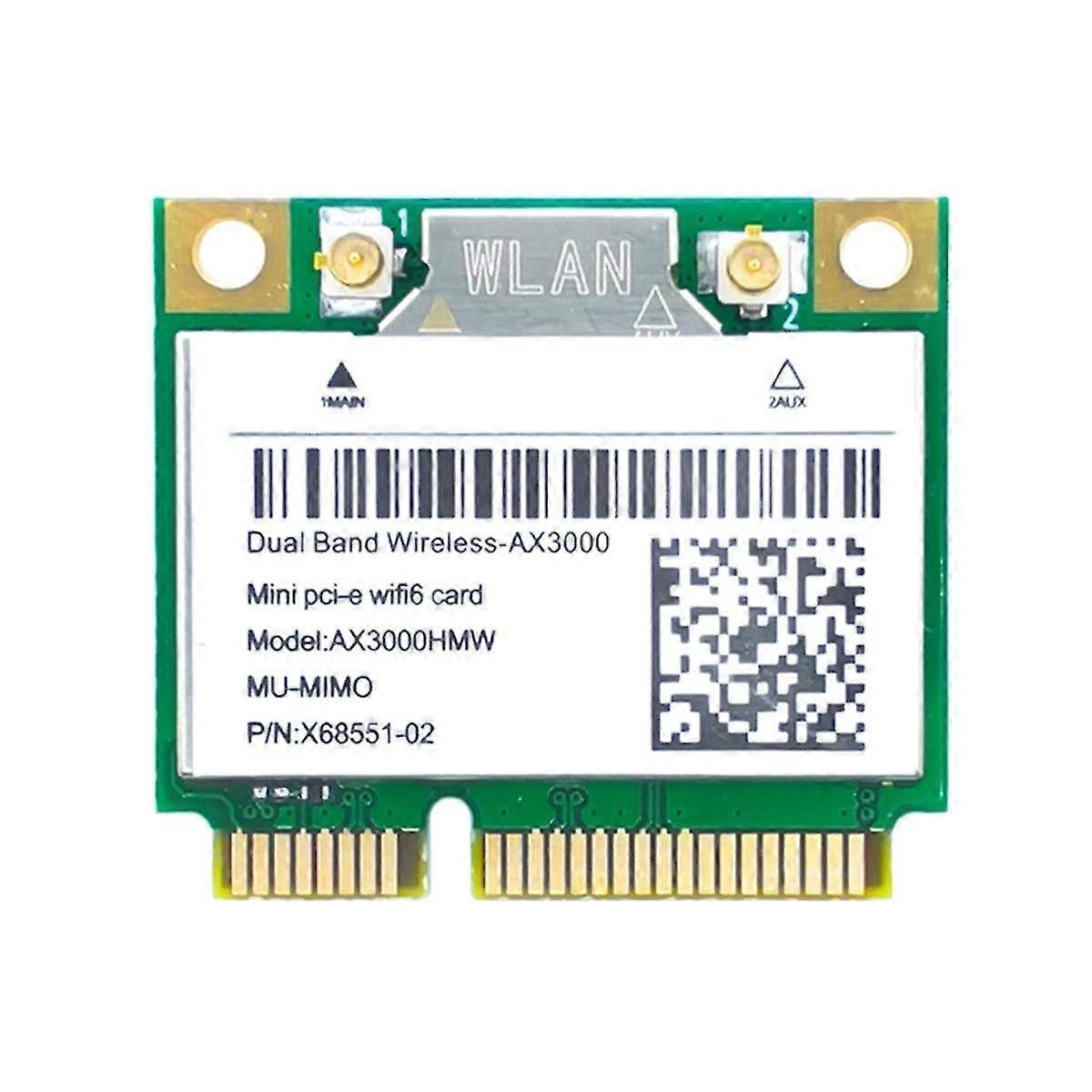 Scheda di rete Ax200 Ax3000hmw Mini Pci-e Wifi 6 Adattatore wireless 2.4g/5g Bluetooth 5.1 Wifi Card 802.11n