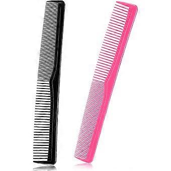 2 Pieces Long Dressing Comb Fine Tooth Hair Comb Plastic Cutting Comb Hairdressing Comb with Standard and Fine Tooth for Men Women Thick Thin Hair Hom