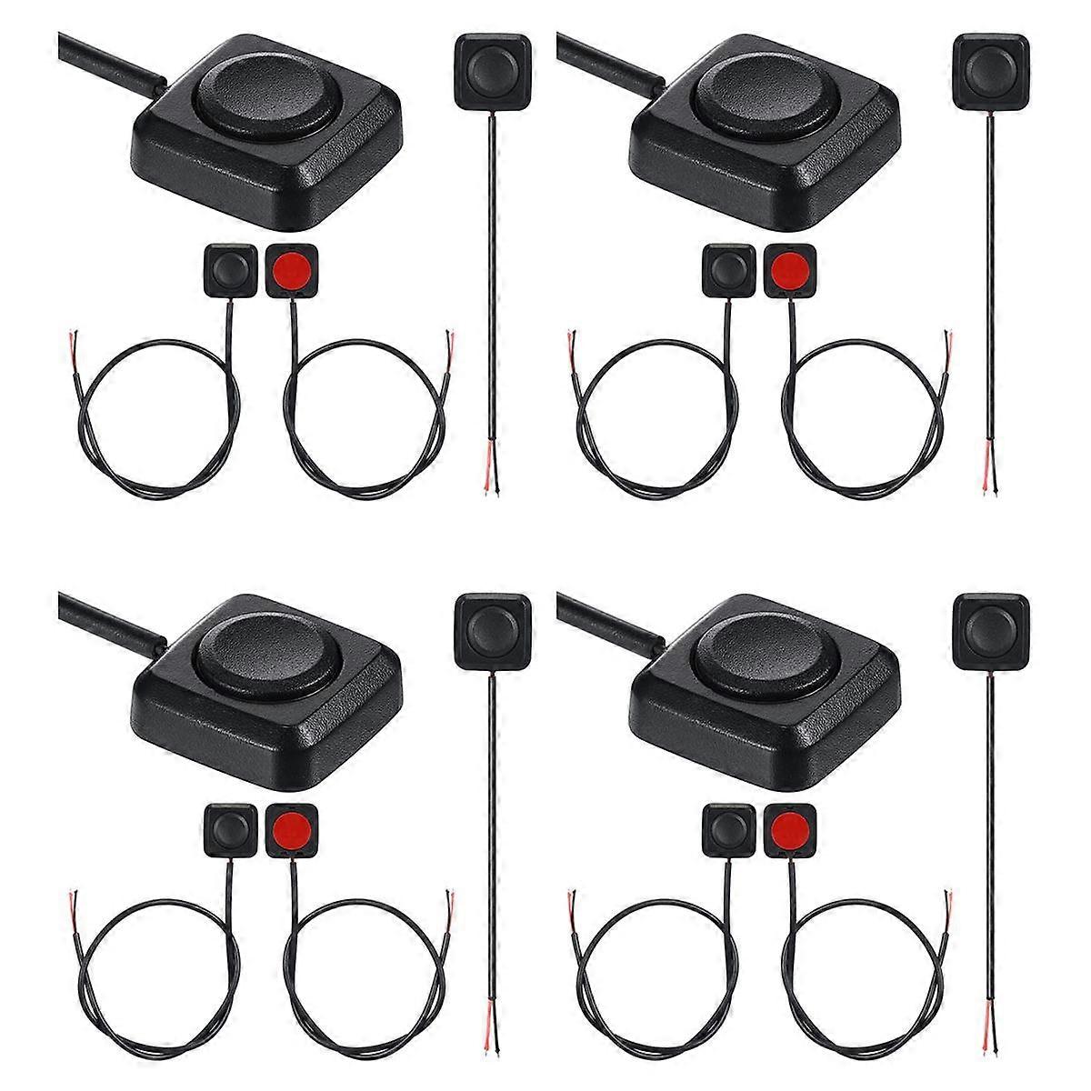 16 Pcs Momentary Switch Momentary Push Button ON Off Switch 12V 24V Surface Mount Mini Button Switc