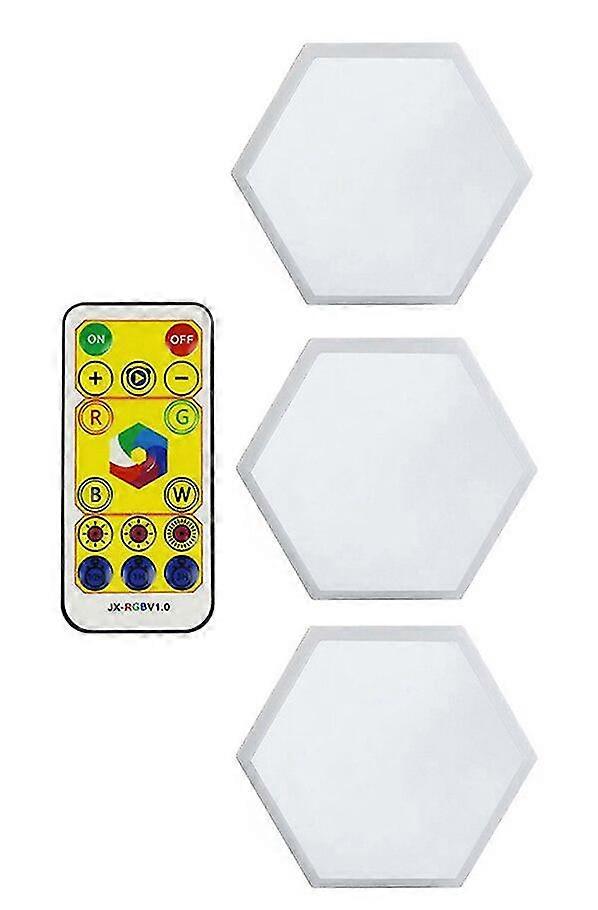 Diy rgbw led quantum lamp led hexagon wall lamp touch sensor rgbw led honeycomb light colorful night light bedroom modular lamp