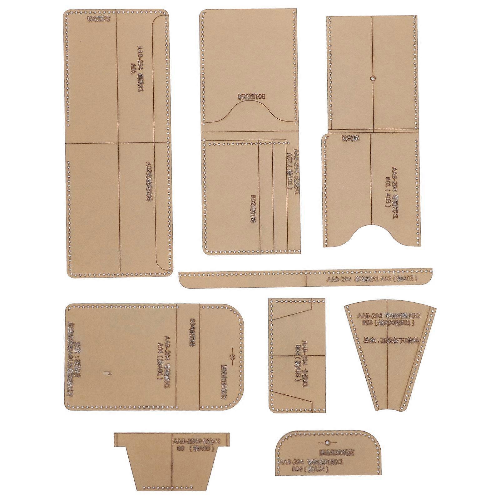 Transparent Pattern Template Clear Quilting for Short Wallet DIY Craft Supplies AAB-294