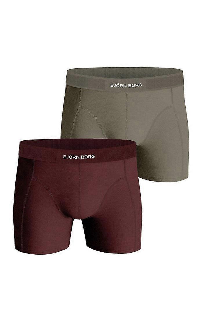 Björn Borg Lyocell Boxershorts 2er Pack - Rot/Beige