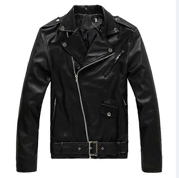 Classic Men's Leather Biker Jacket