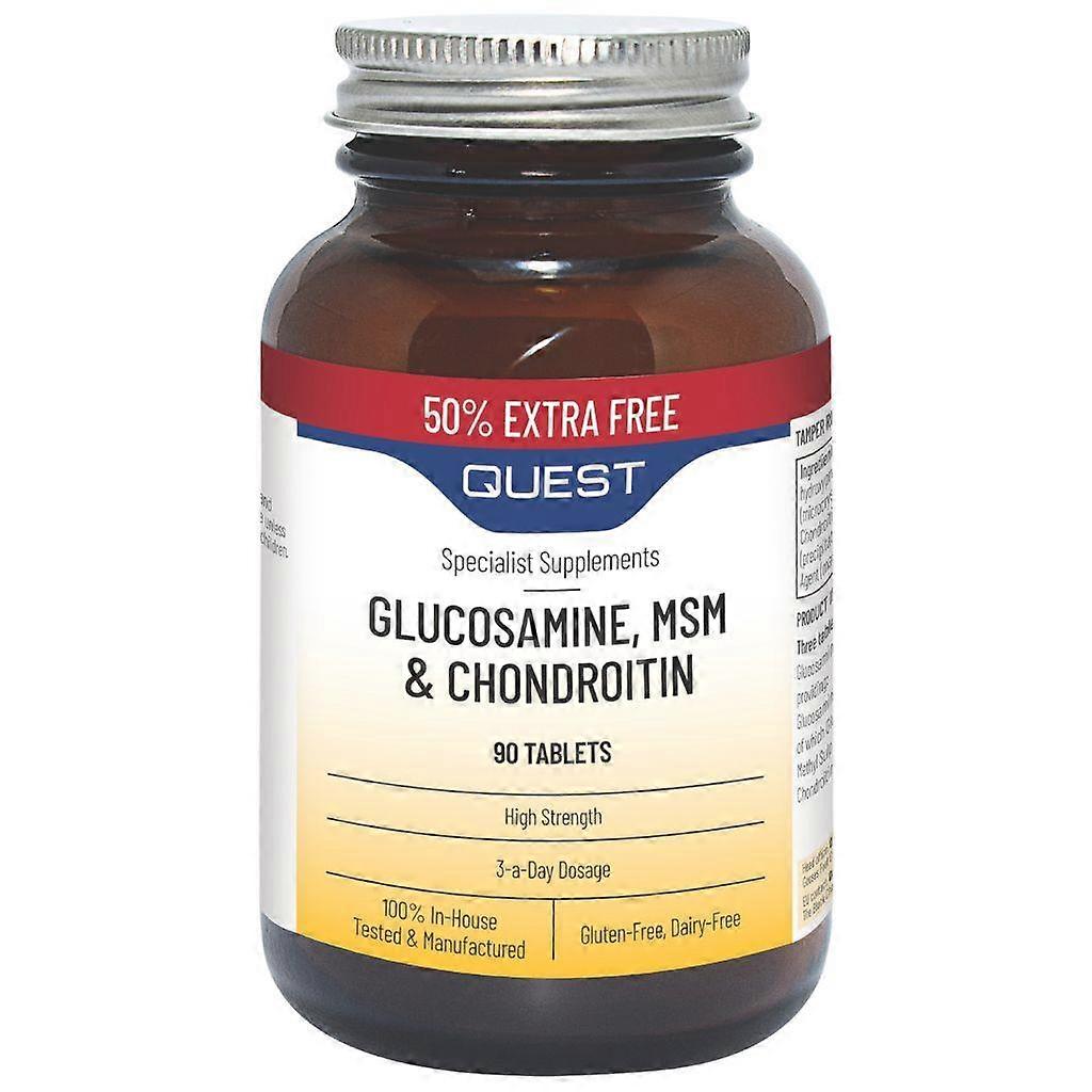 Quest Vitamins Glucosamine & MSM & Chondroitin Tabs 90 (P601651)