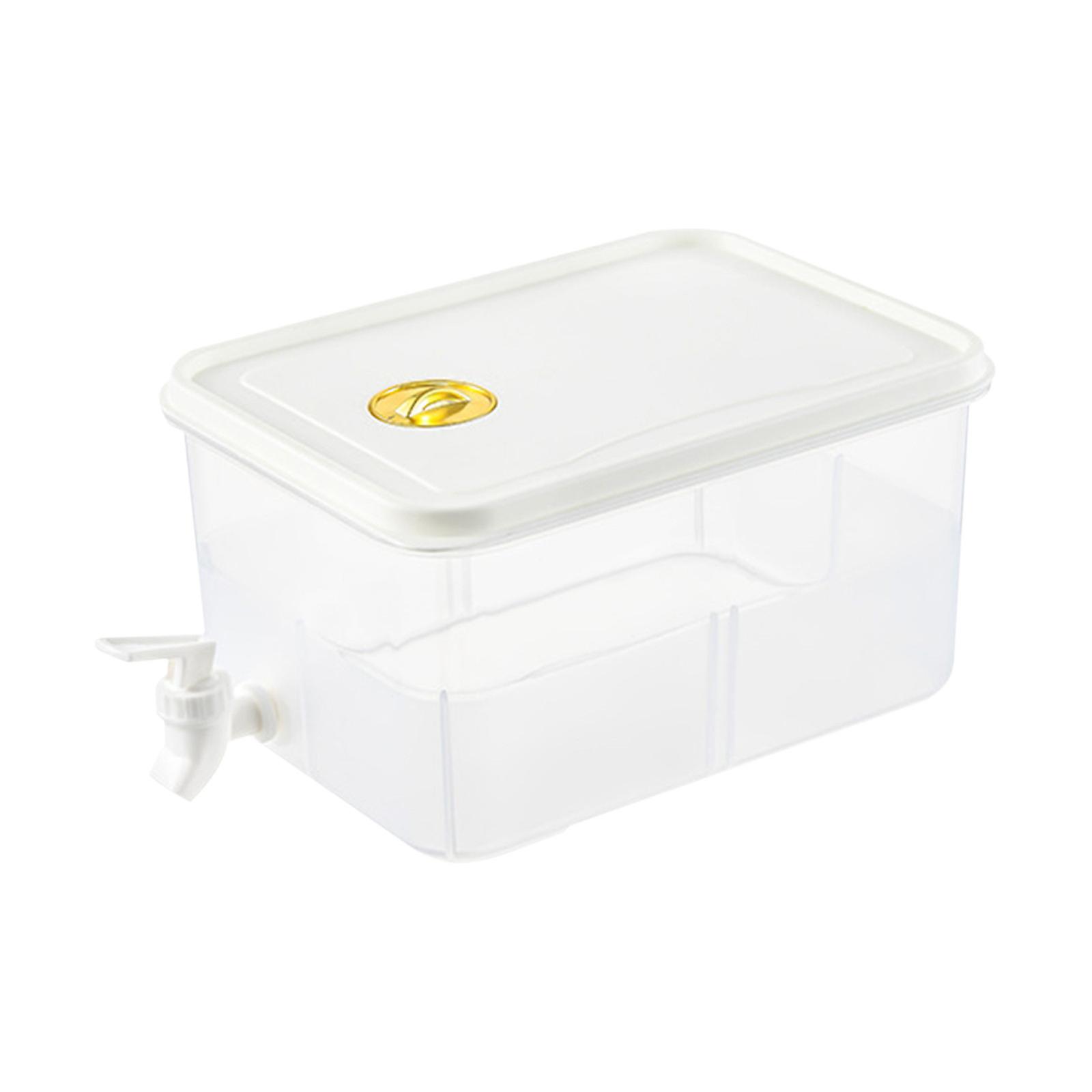 3L Large Capacity Plastic Beverage Dispenser, Beverage Dispenser With Faucet Ice Lemonade Juice Container With Lid, Fruit Teapot Lemonade Milk Bucket 