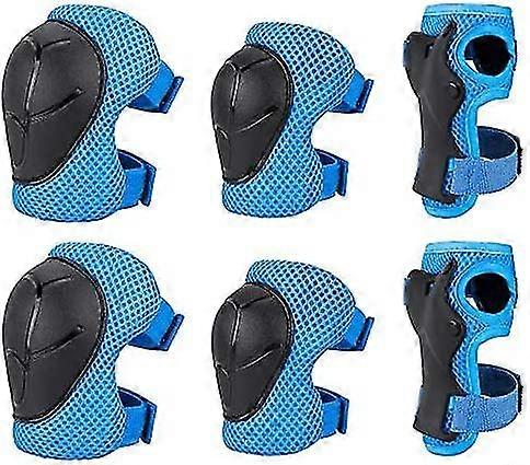 Children's Knee Pads, Set Of 6 Children's Knee Pads, Protective Equipment Set Elbow Pads Wrist Pads Knee Pads For Skateboard Scooter Cycling