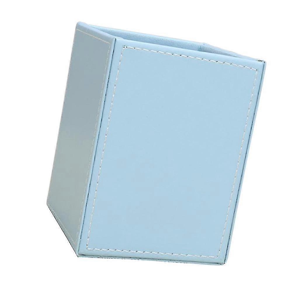 Blue Pen Container Brush Pot Table Decor Storage Box Ornament