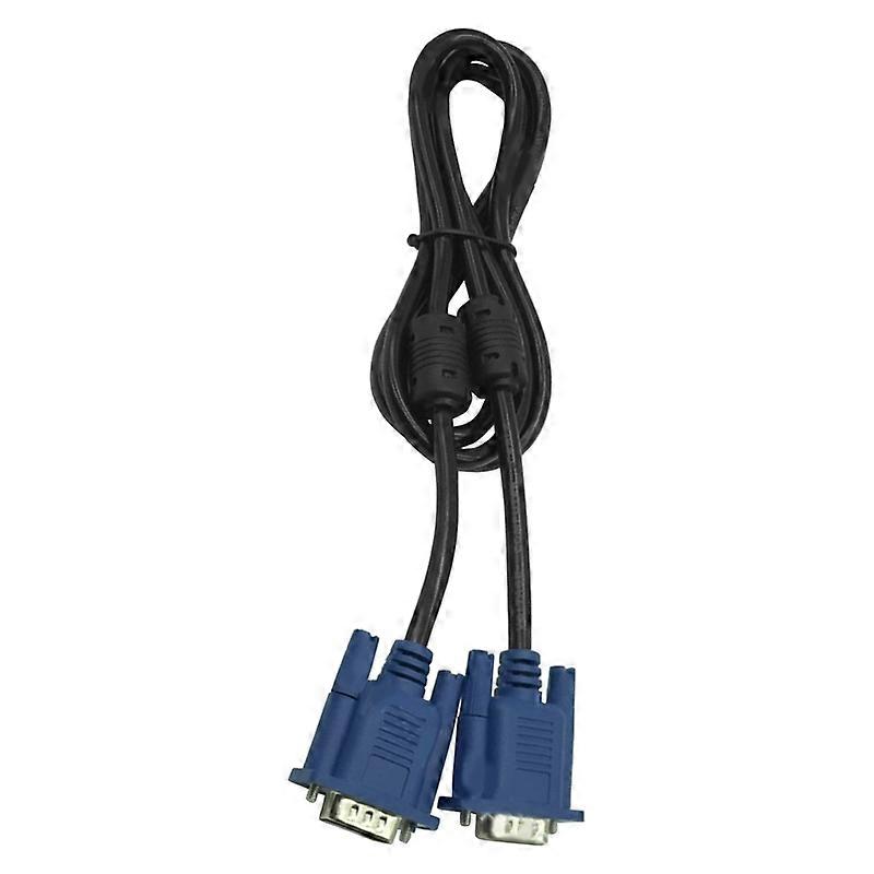 VGA Cable Practical Wide Application Plug Play 1.5m Computer Monitor VGA Male to Male Connecting Wire for TV