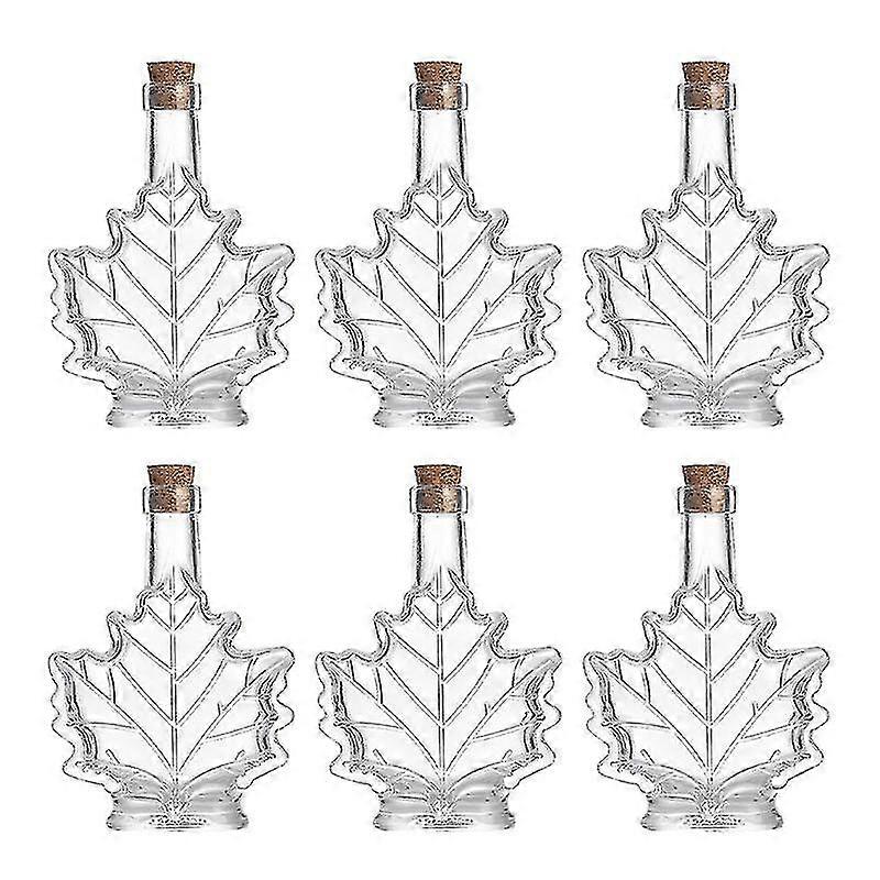 6pcs Ahornblatt Glas