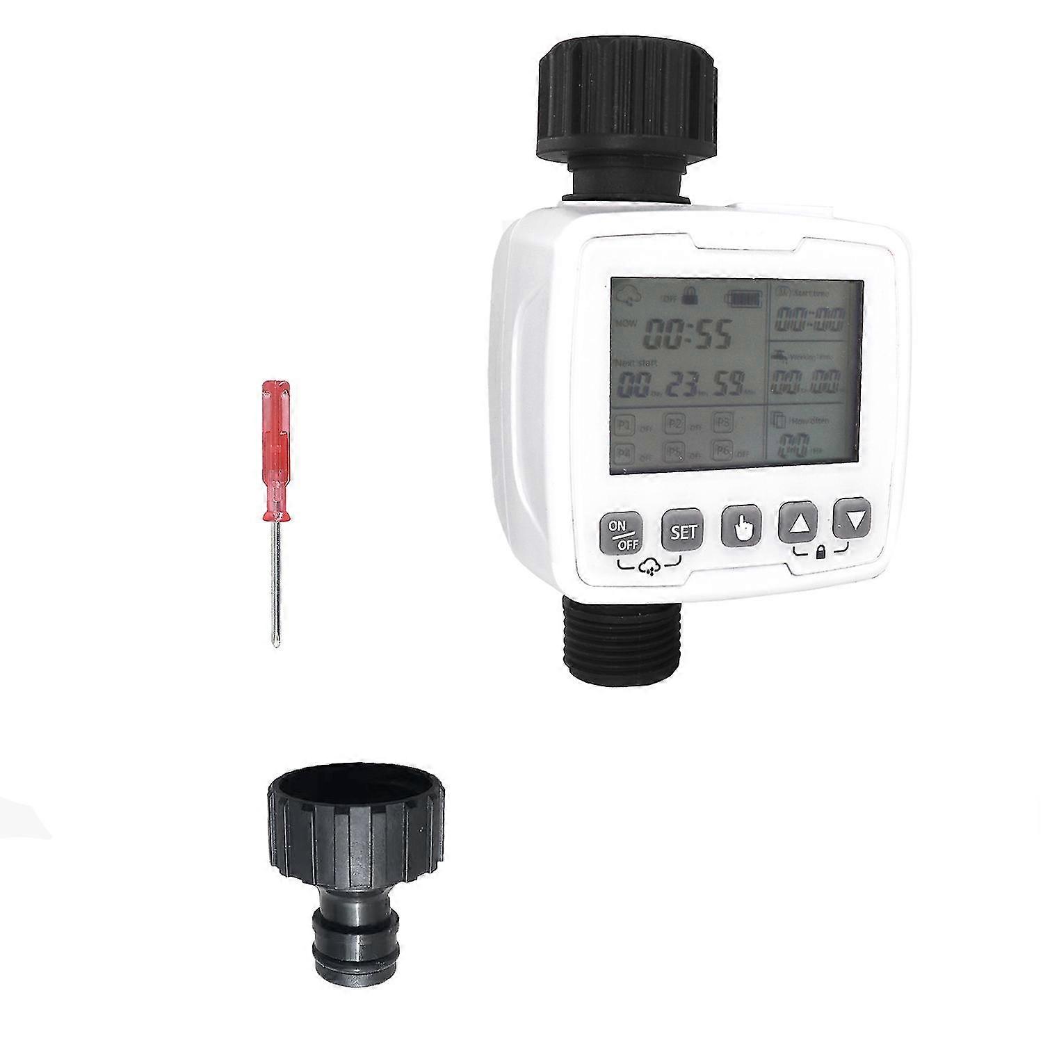 Automatic Water Timer,water Sprinkler Timer,for Outdoor Faucet,drip Irrigation,lawn(white,us Faucet