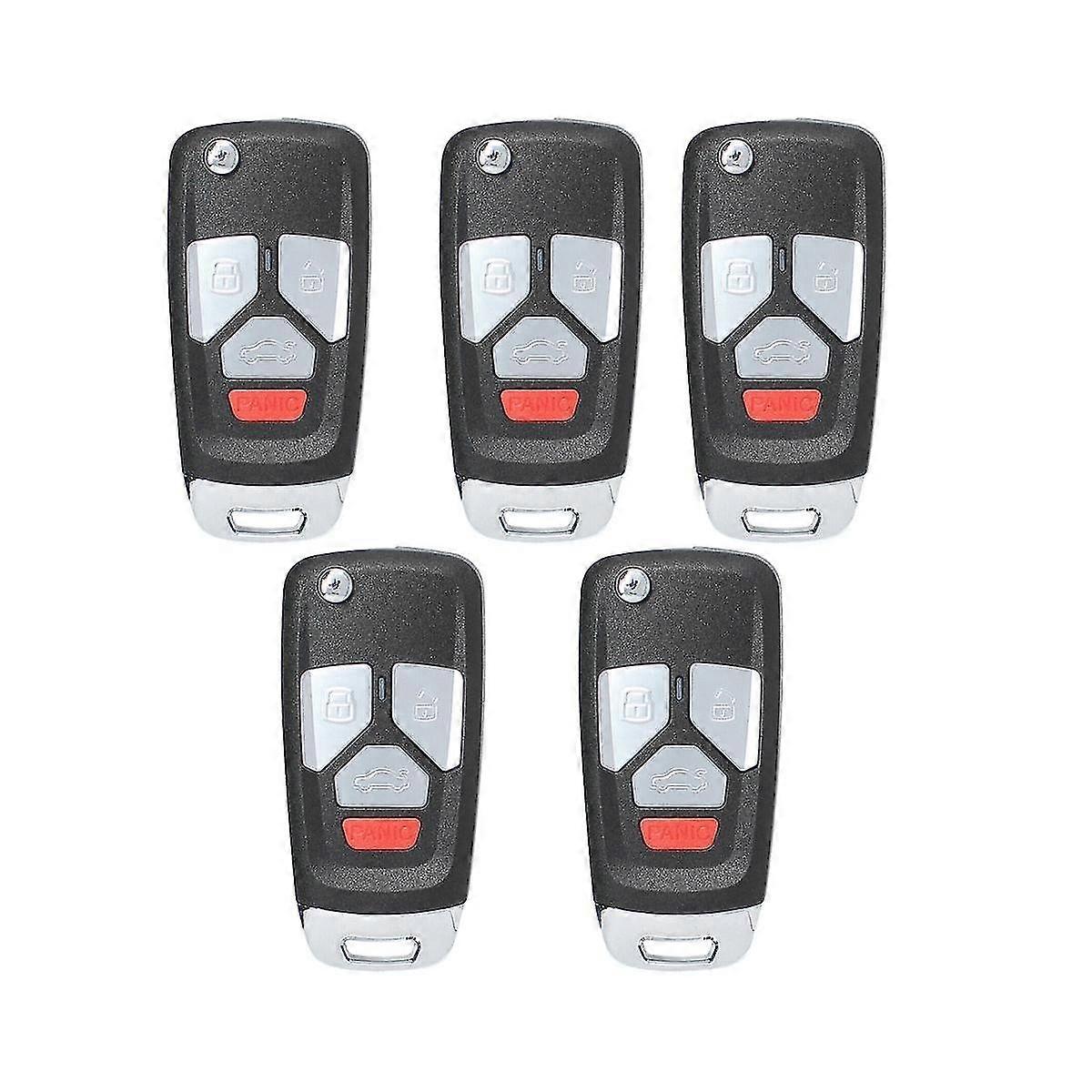 For Xnau02en Universal Wire Remote Key Flip 4 Button For Style For Vvdi Key Tool 5pcs/lot