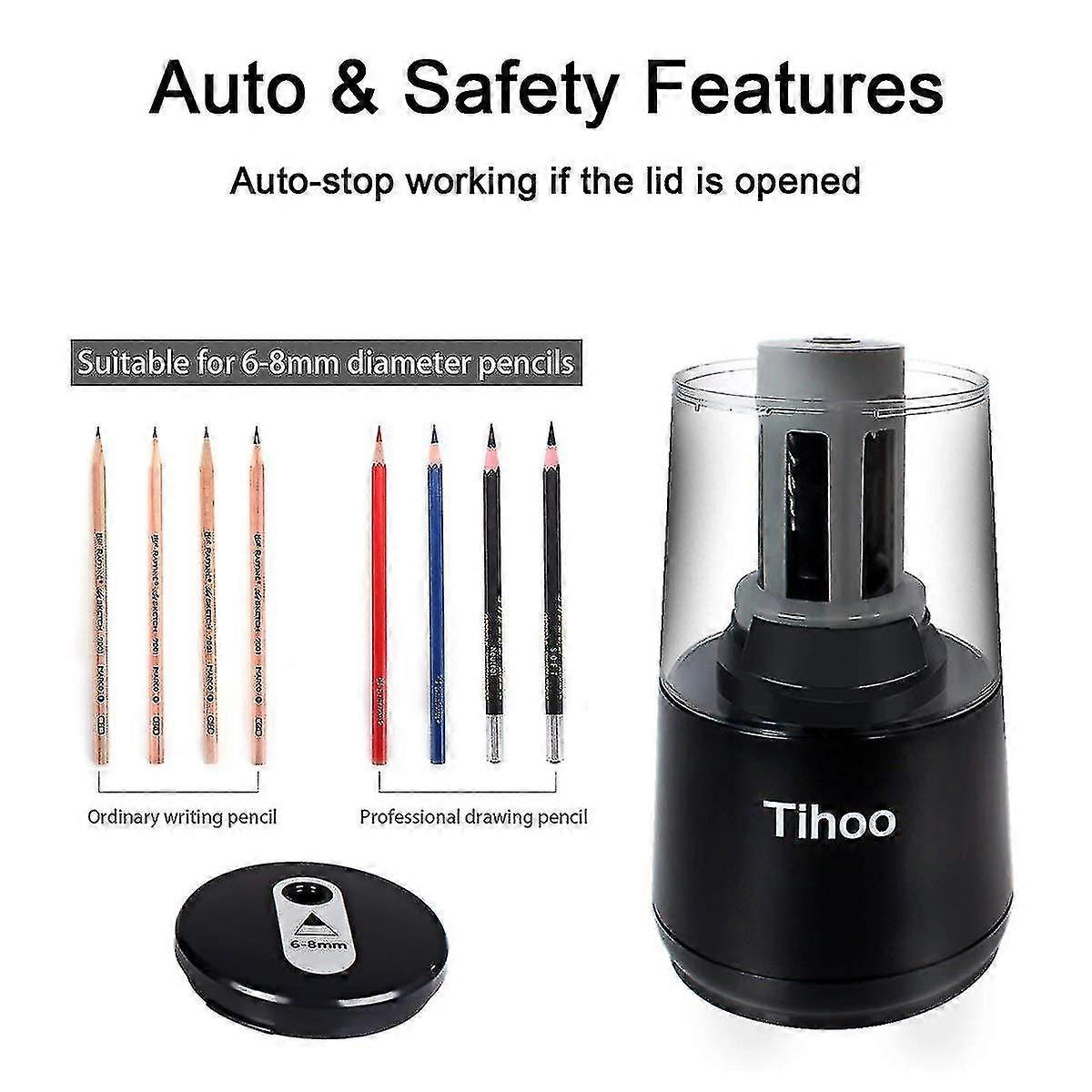 Electric Pencil Sharpener, Heavy-duty Helical Blade To Fast Sharpen