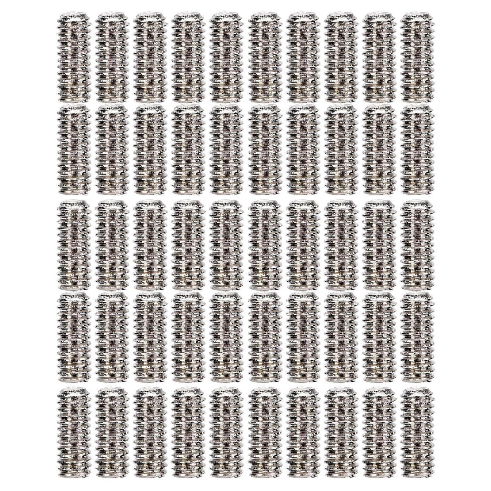 50Pcs Set Parafuso A2?70 Aço Inoxidável Grub Parafusos Kit de sortimento Hardware Fixadores SetM2.5x6