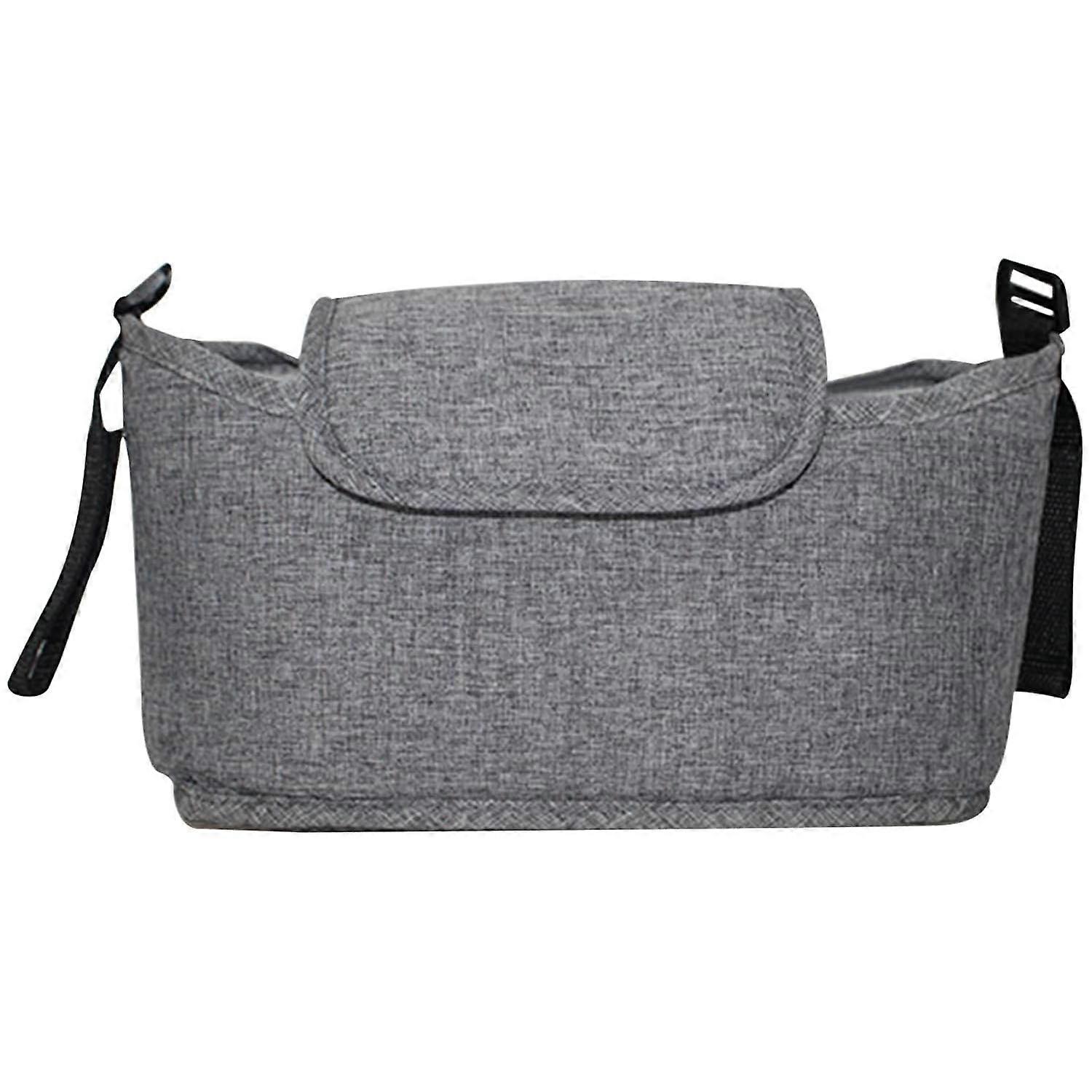 (Grey) Universal storage box for strollers