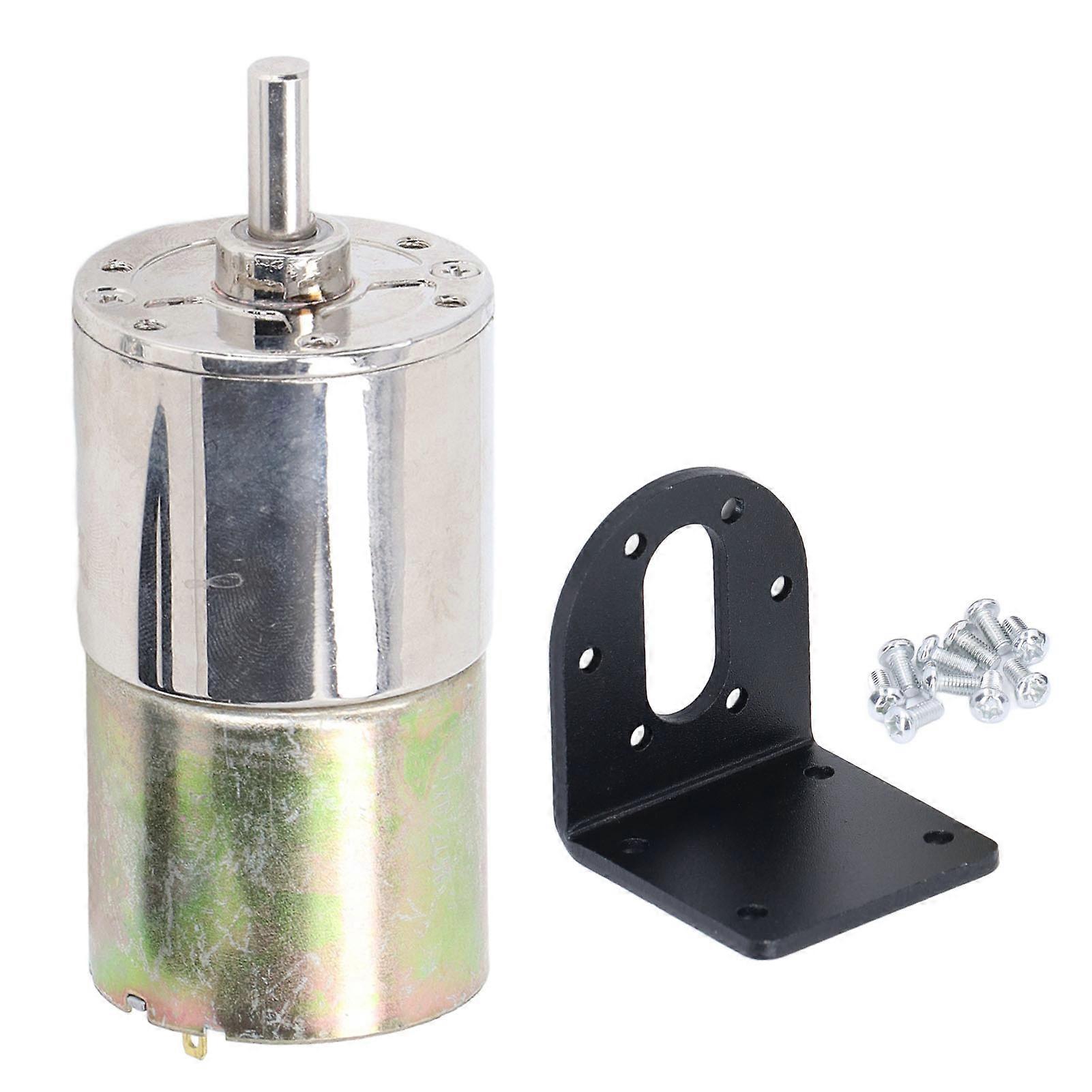 Micro Brushed Motor with Bracket Automatic Locking Small Size Regulable Speed Low Speed Gear Reduction Motor DC24V 10W 0?150 RPM