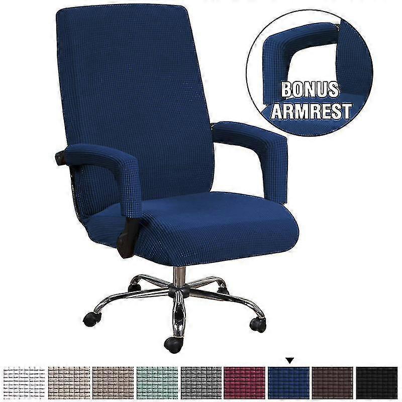 Computer Office Stuhl Abdeckung Plain Stretch Desk Task Rotierende Sitz Slipcover