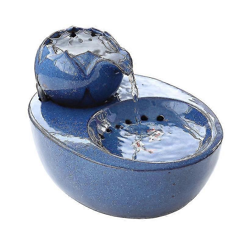 Cat Fountain Ceramic Pet Water Dispenser -automatic Circulation Filter