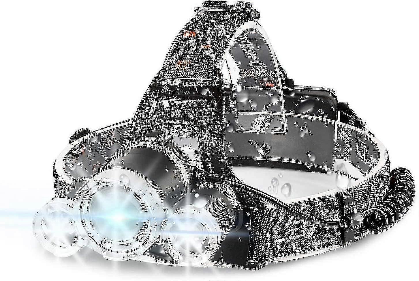 Flashlights Headlamps Led Headlamp 20000 Lumen Flashlight Improved Led- Rechargeable