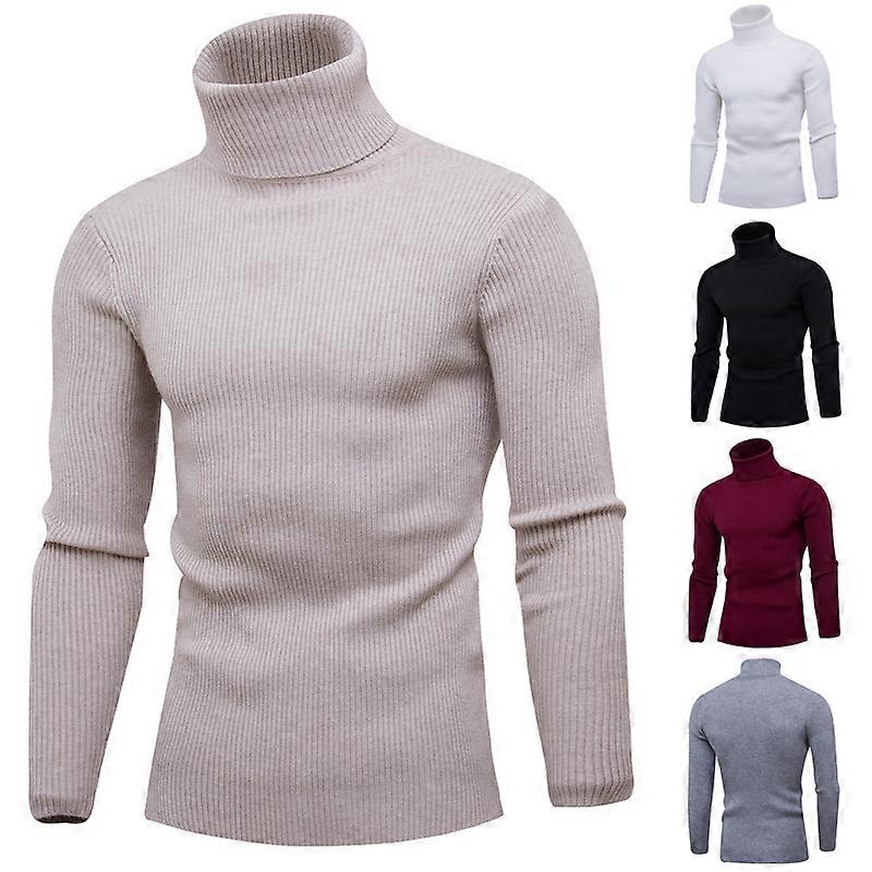 2023 Høst og vinter Ny Turtleneck Turtleneck Turtleneck Fortykket Genser Herre Casual Vertikal Stripete Genser