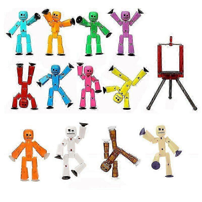 Random Color Stikbot Action Figures Toys Funny Animation Dolls with G-SYKJ