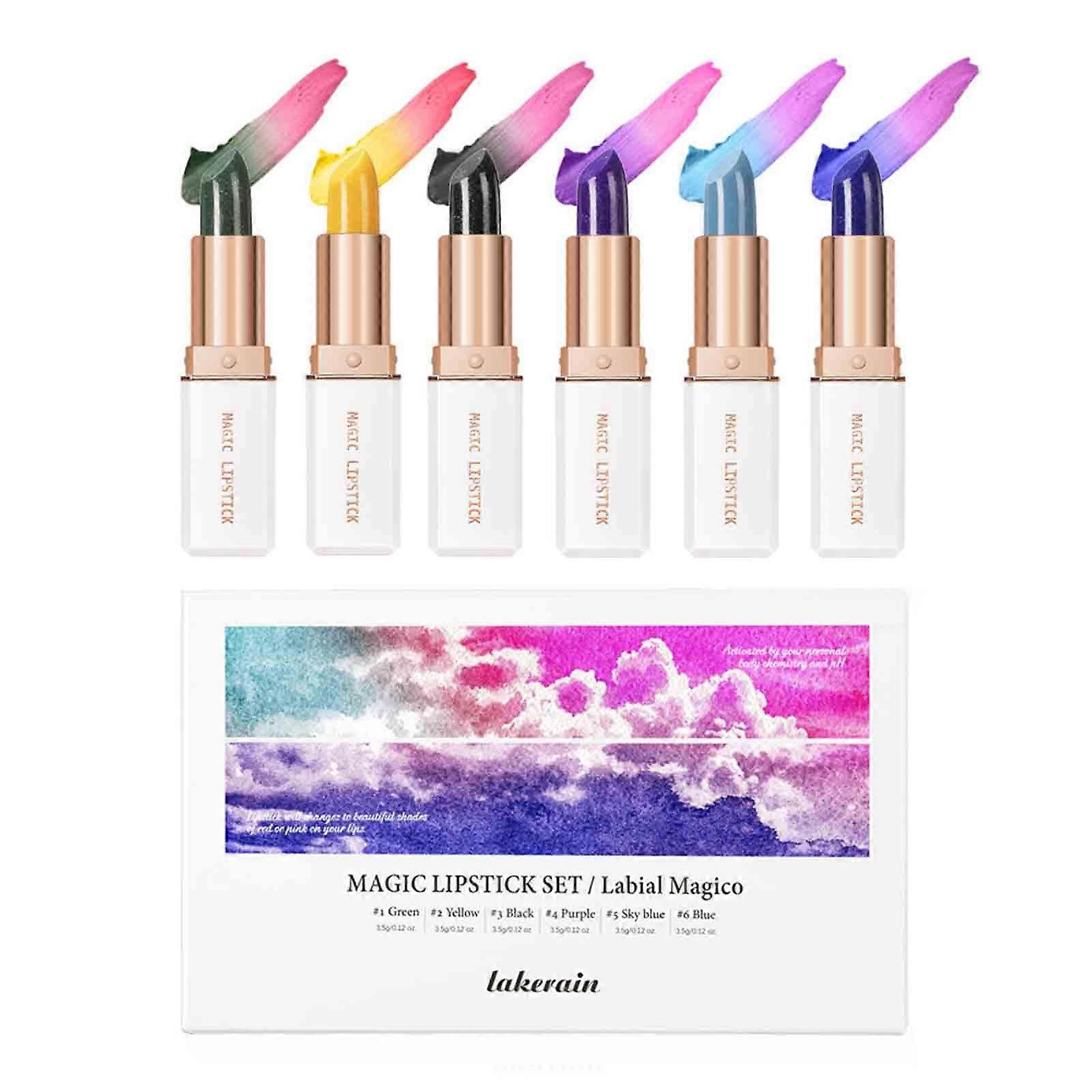 Lipstick Multi Functional Makeup Set, Five Lipstick, Eye Shadow, High Light Combination, Multi Color Makeup