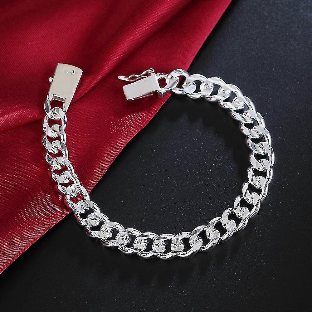 10mmチェーンブレスレット男性女性チェーン高貴な結婚式ジュエリーファッションチャームパーティー誕生日プレゼント