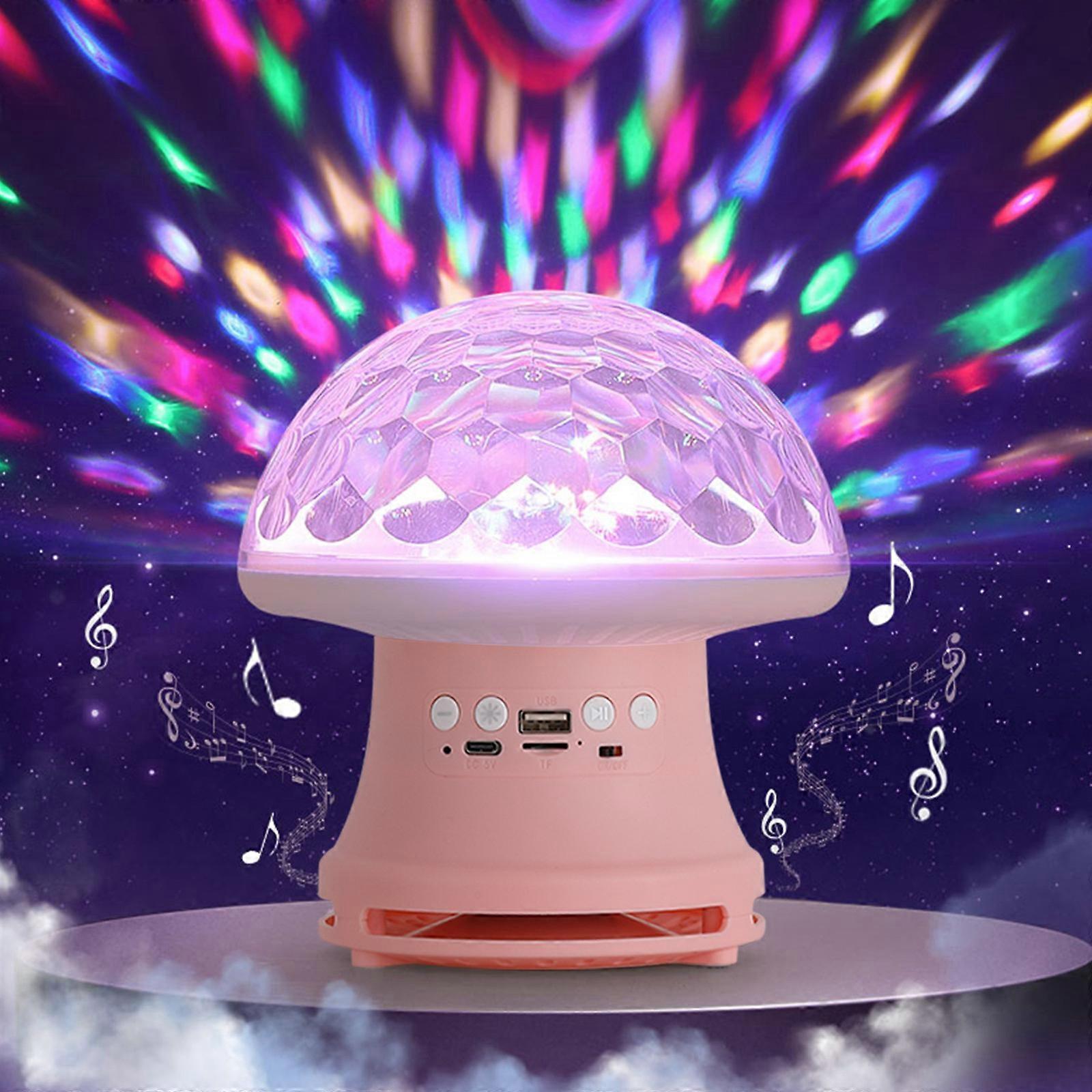 Colorful Lights Night Projector With Remote Control & Bluetooth Speaker Bluetooth 5.0 TFCard & USB Flash Drive