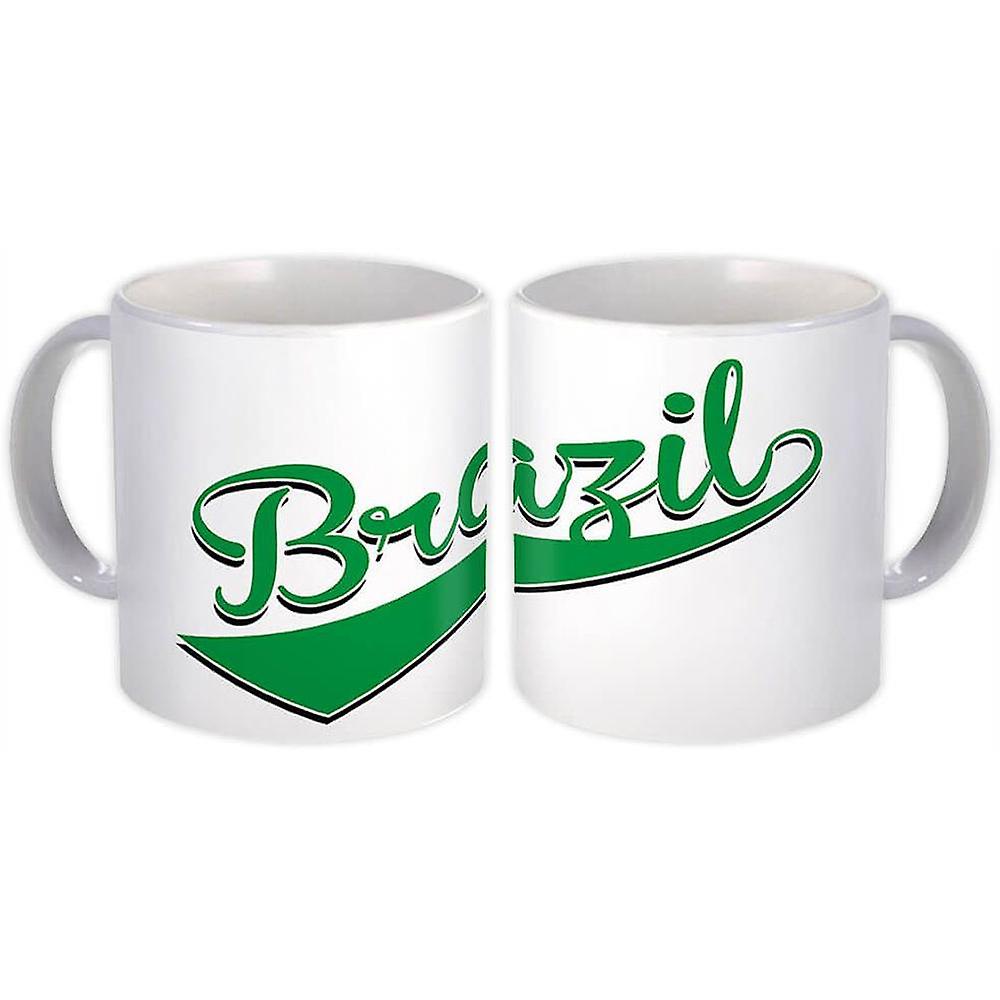 Geschenkbecher: Brasilien Flagge