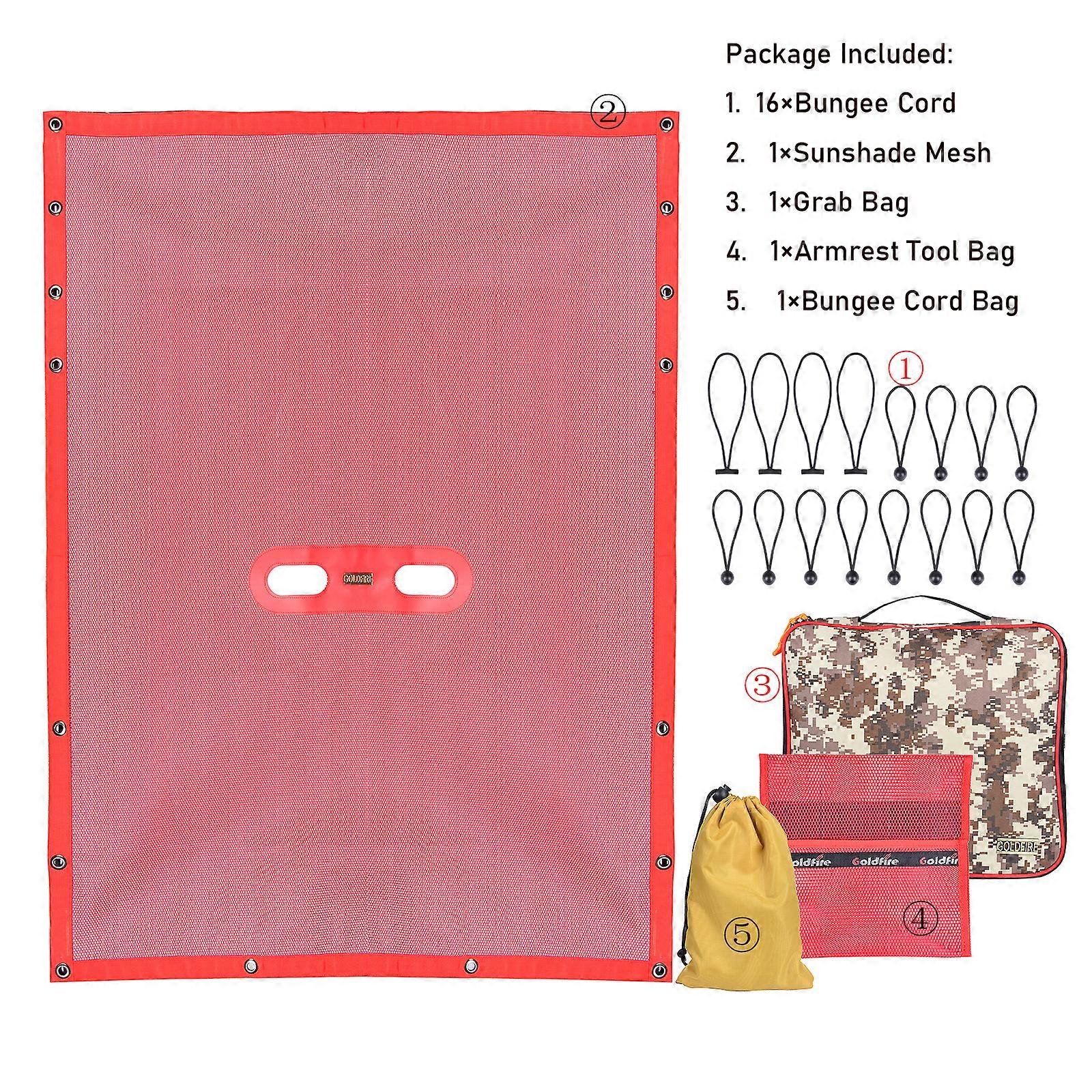 Gladiator JT Sunshade Mesh Net Topcover Heavy Duty Mesh Giver UV-solbeskyttelse Passer til JT 4 Door Wrangler Tilbehør