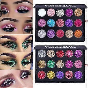 Glitter Eyeshadow Pallete Pigment Professional Eye Makeup Palette Long-lasting Make Up 15 Color Palette Maquillage